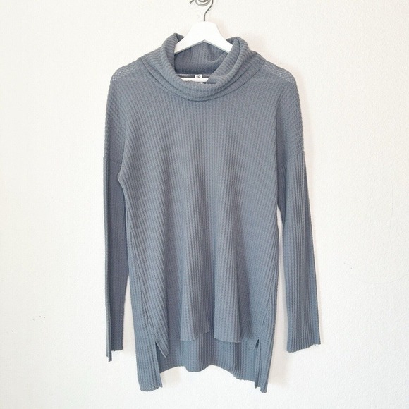 BP Gray Waffle Knit Cowl Neck Sweater S - Picture 1 of 8
